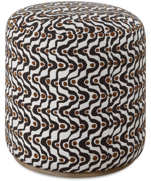 Cas Plush Espresso Ottoman