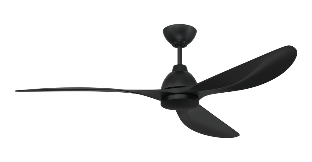 Frazier 56" 3-blade Indoor/ Outdoor Damp Rated Ceiling Fan Fan Flat Black