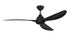 Frazier 56" 3-blade Indoor/ Outdoor Damp Rated Ceiling Fan Fan Flat Black