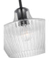 Destin 1-Light Pendant Black / Silver Accents