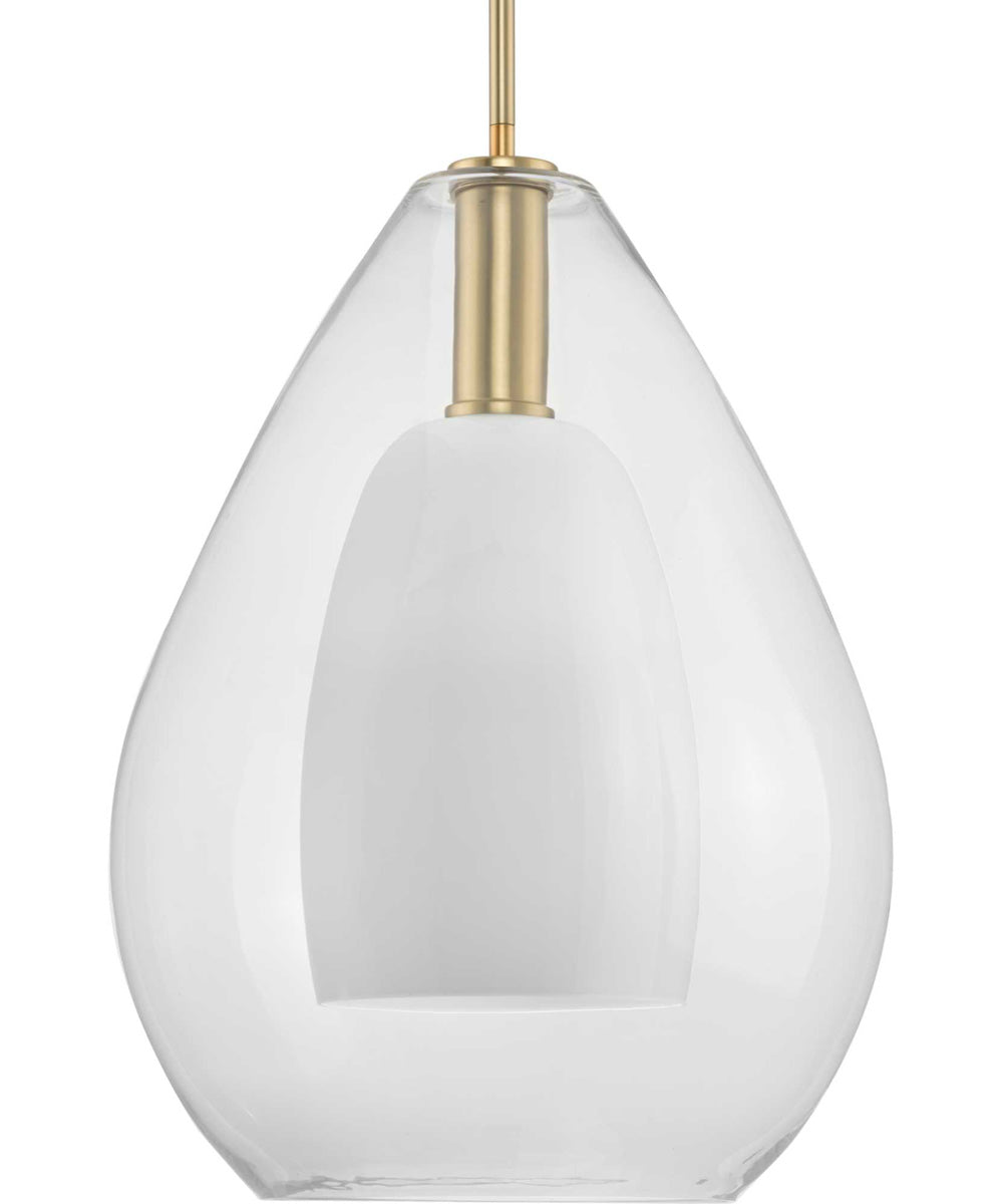 Carillon 1-Light Large Contemporary Pendant Brushed Gold