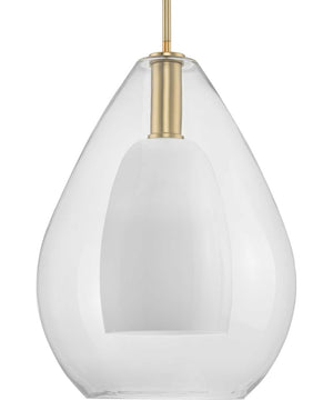 Carillon 1-Light Large Contemporary Pendant Brushed Gold