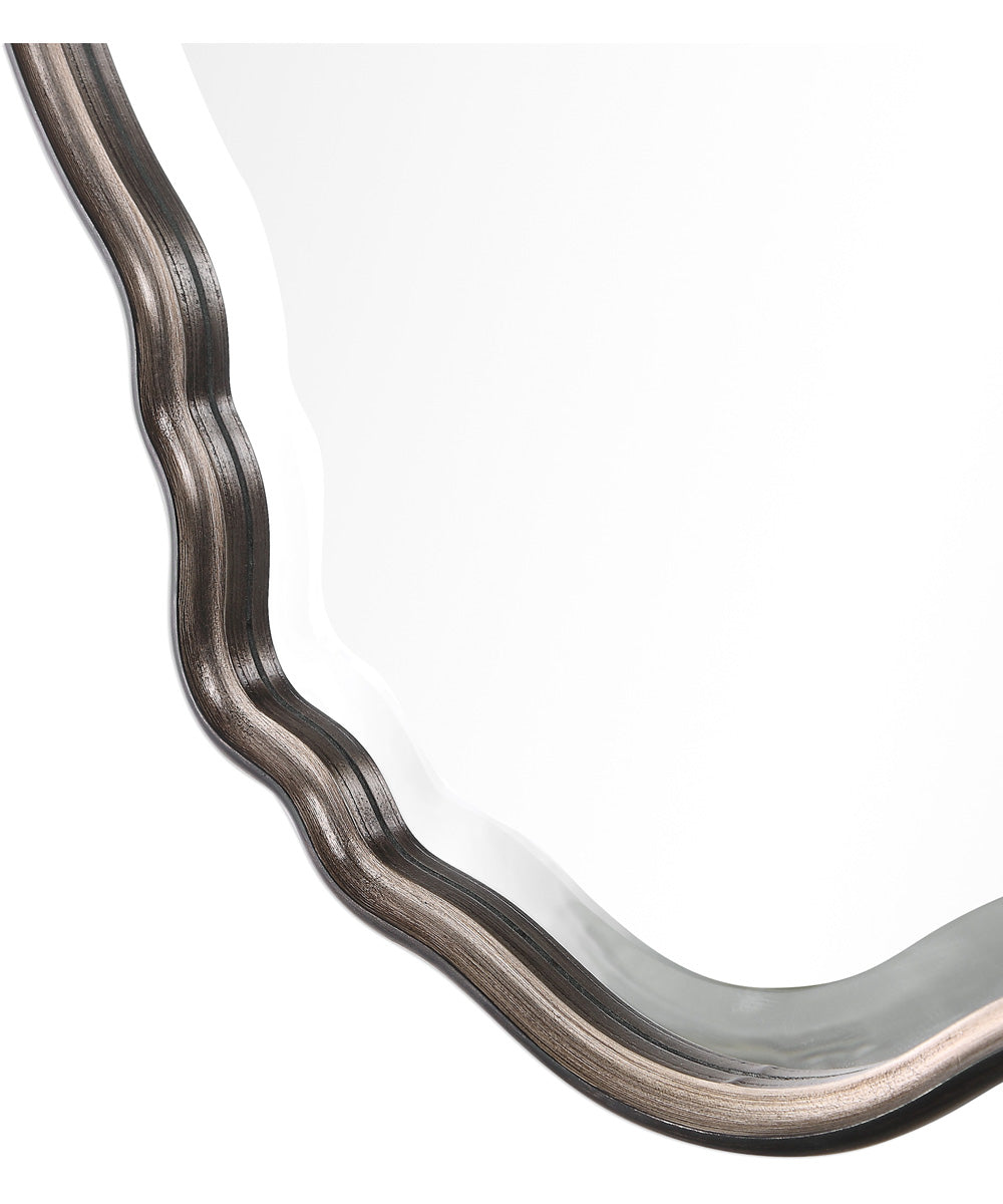 22x33" Wall Mirror Antiqued Silver Champagne and Dark Bronze