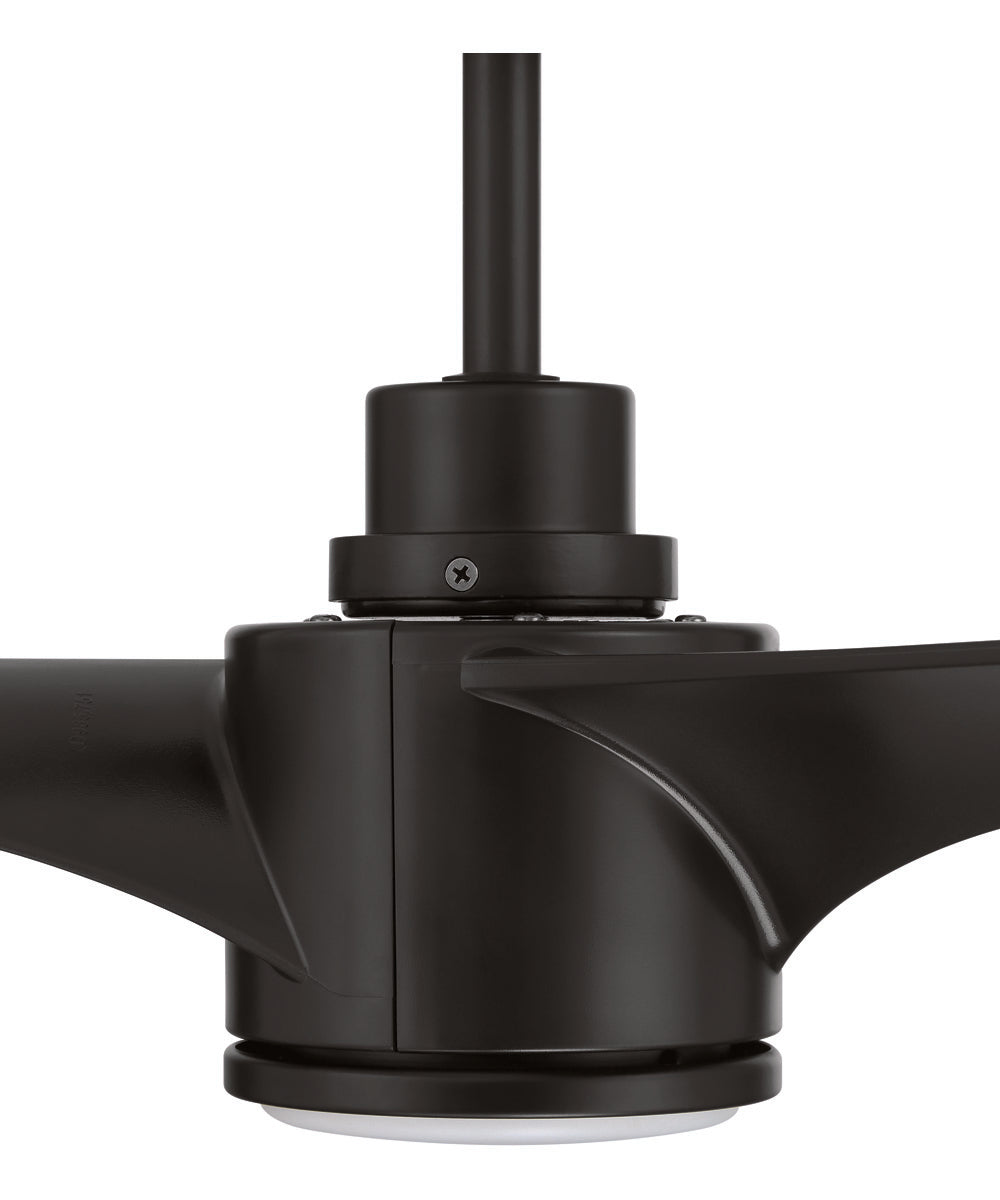 Phoebe 52" 3-Blade Indoor/Outdoor Damp Ceiling Fan Fan Flat Black