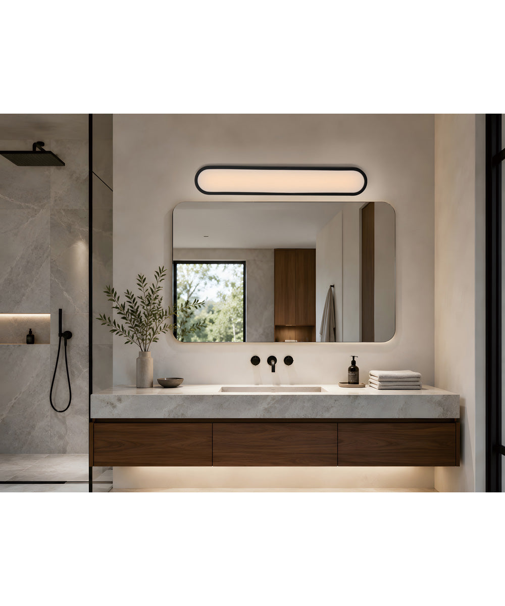 Latitudes 30 inch LED Bath Sconce - 5CCT Black