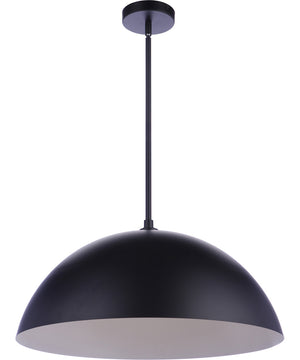 Sculptural Statement Pendants 1-Light Lighting Flat Black