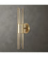 Cret 2 Light LED Brass Sconce