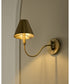 Waltz 1-light Wall Mount Light Fixture Brushed Brass