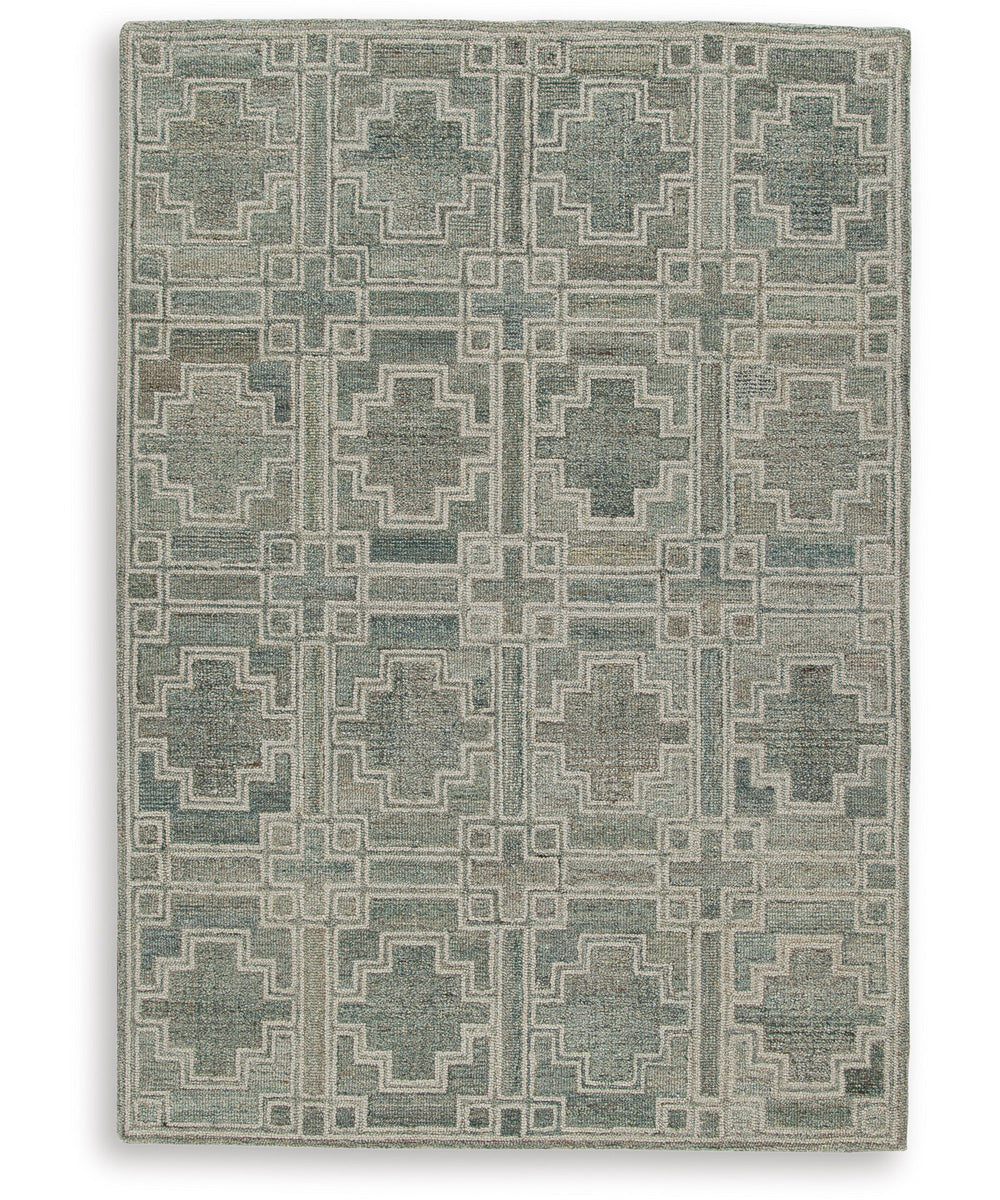 Jossland Medium Rug Green/Ivory