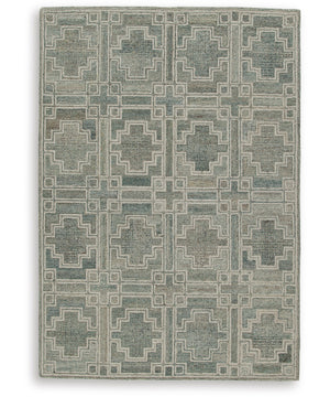 Jossland Medium Rug Green/Ivory