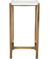 Affinity White Marble Accent Table