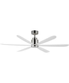 Petals 60 inch 6-Blade Fan w LED Satin Nickel