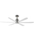 Petals 60 inch 6-Blade Fan w LED Satin Nickel