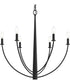 Jheni 6-Light Chandelier Matte Black