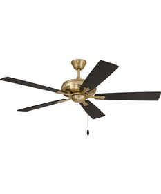 52"W Eos 5-Blade Ceiling Fan Light Kit Optional Satin Brass