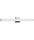 Phase 6.2 36 in. 5CCT Integrated LED Linear Vanity Light Polished Chrome