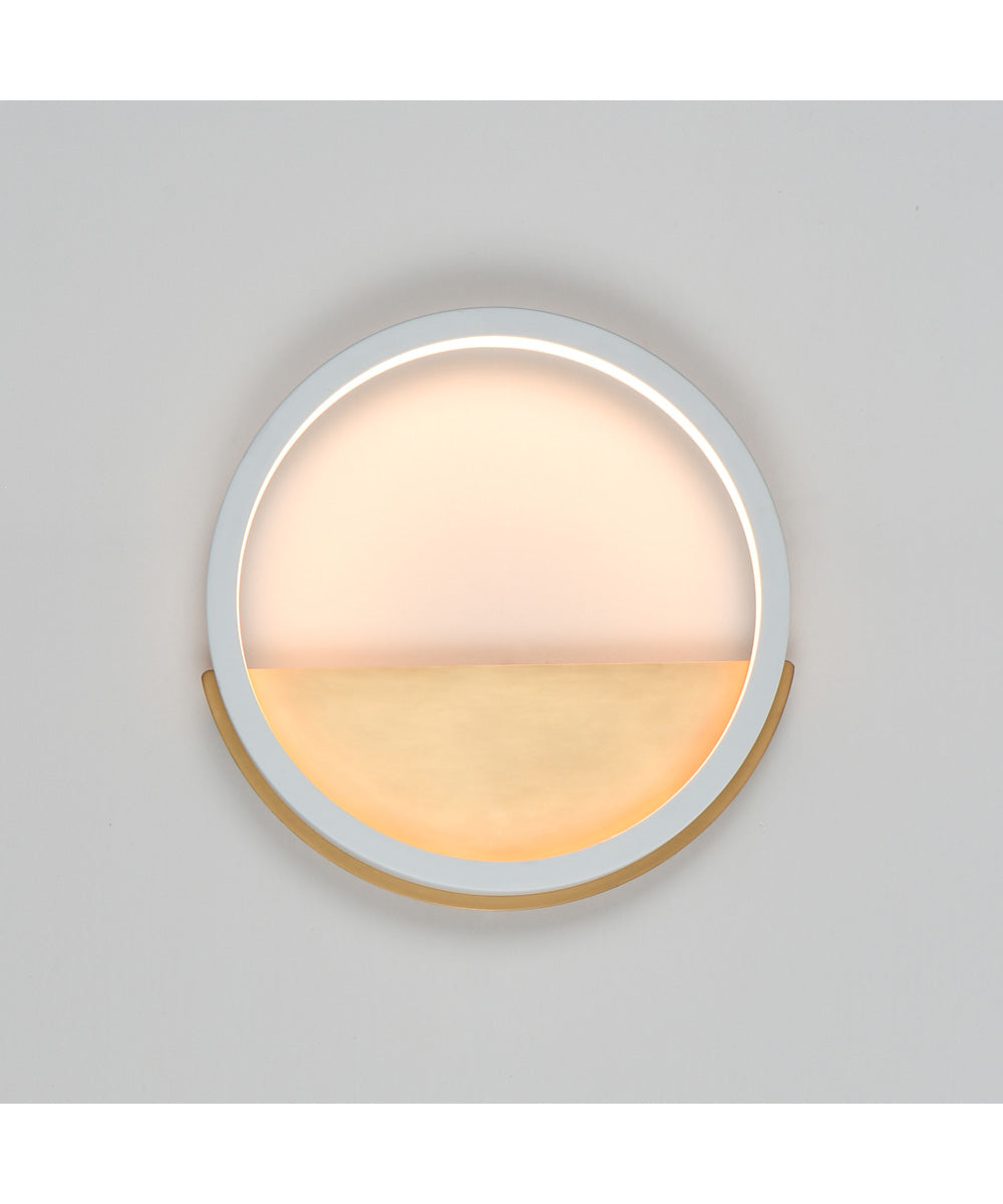 Hoopla LED Wall Sconce White/Gold