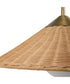 Phuvinh 1 Light Rattan Shade Pendant