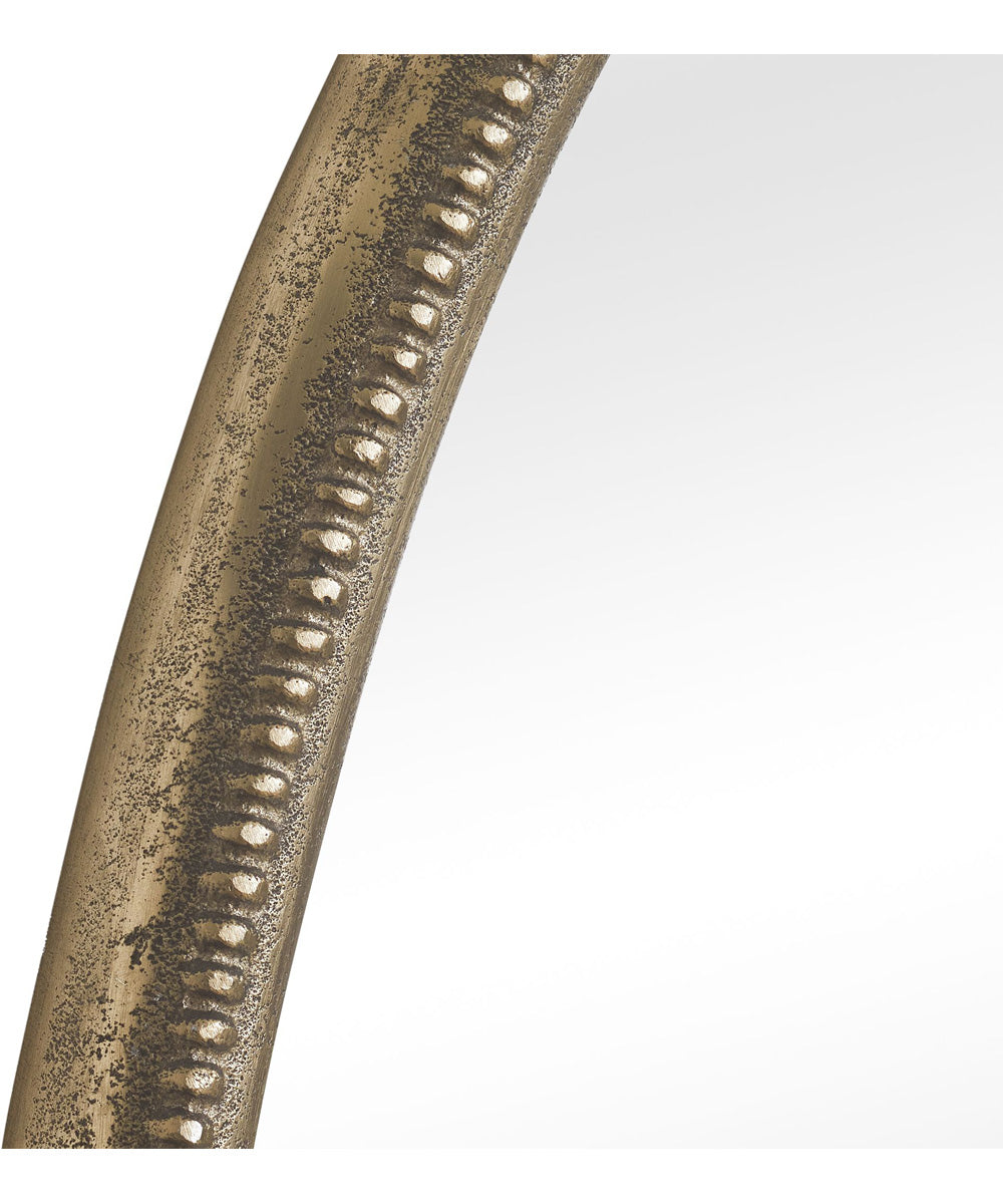 Ellis Beaded Brass Oval Mirror