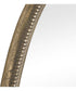 Ellis Beaded Brass Oval Mirror
