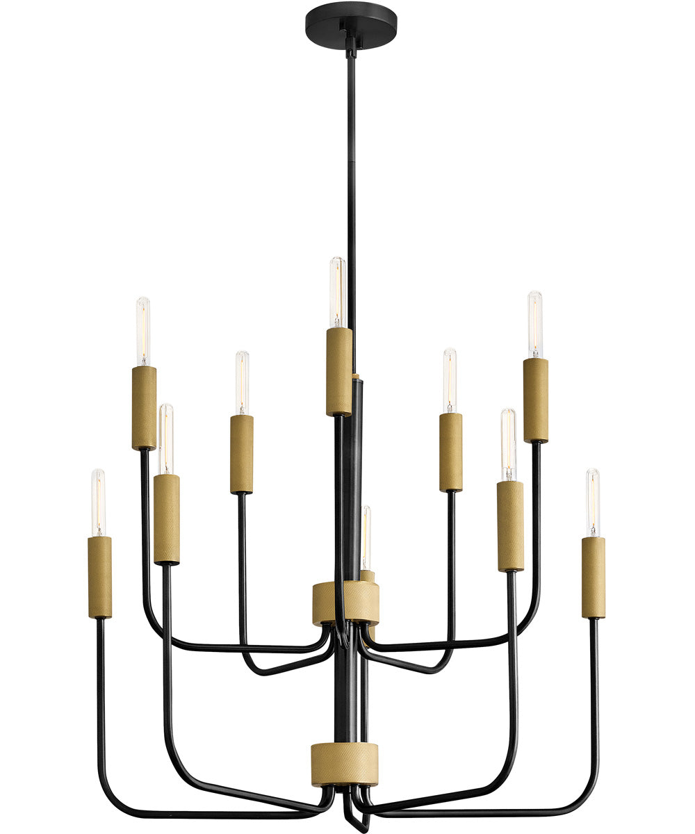 Austen 10-Light Medium Multi Tier in Black