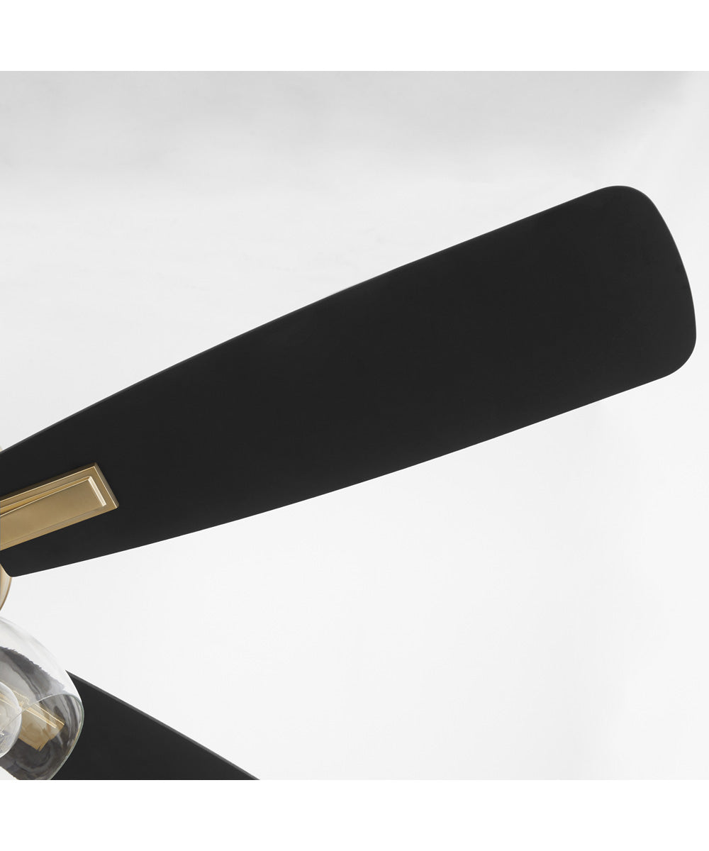 52" Ovation 3-light Ceiling Fan Aged Brass