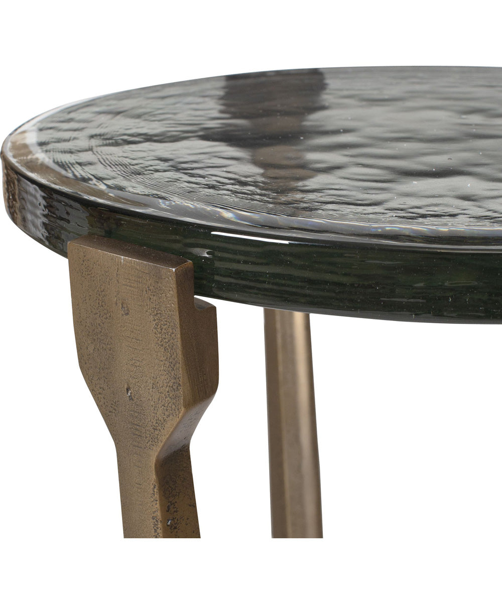 Bohdi Outdoor Brass Accent Table