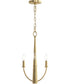 Jheni 3-Light Chandelier Brushed Gold