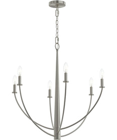 Jheni 6-Light Chandelier Brushed Nickel