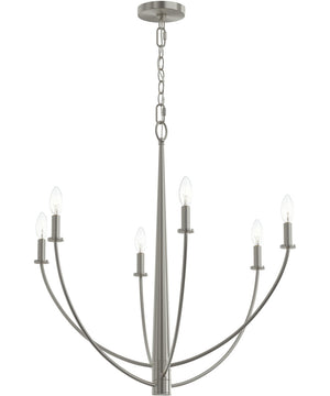 Jheni 6-Light Chandelier Brushed Nickel