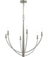 Jheni 6-Light Chandelier Brushed Nickel