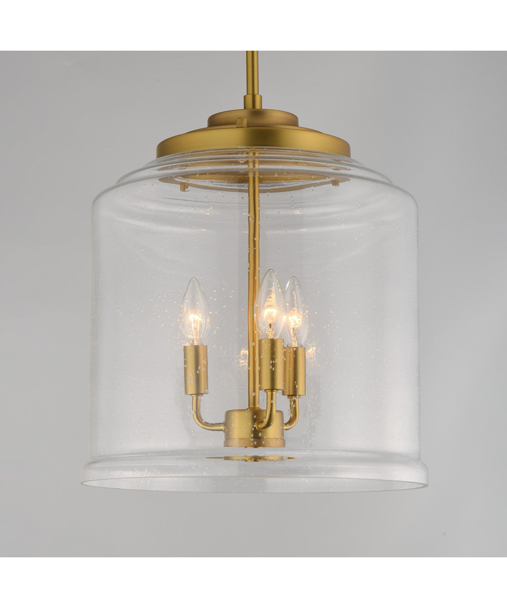 Acadia 3-Light Pendant Natural Aged Brass