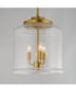 Acadia 3-Light Pendant Natural Aged Brass