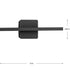 Phase 5 16 in. Slim Modern 3CCT Integrated LED Linear Vanity Light Matte Black