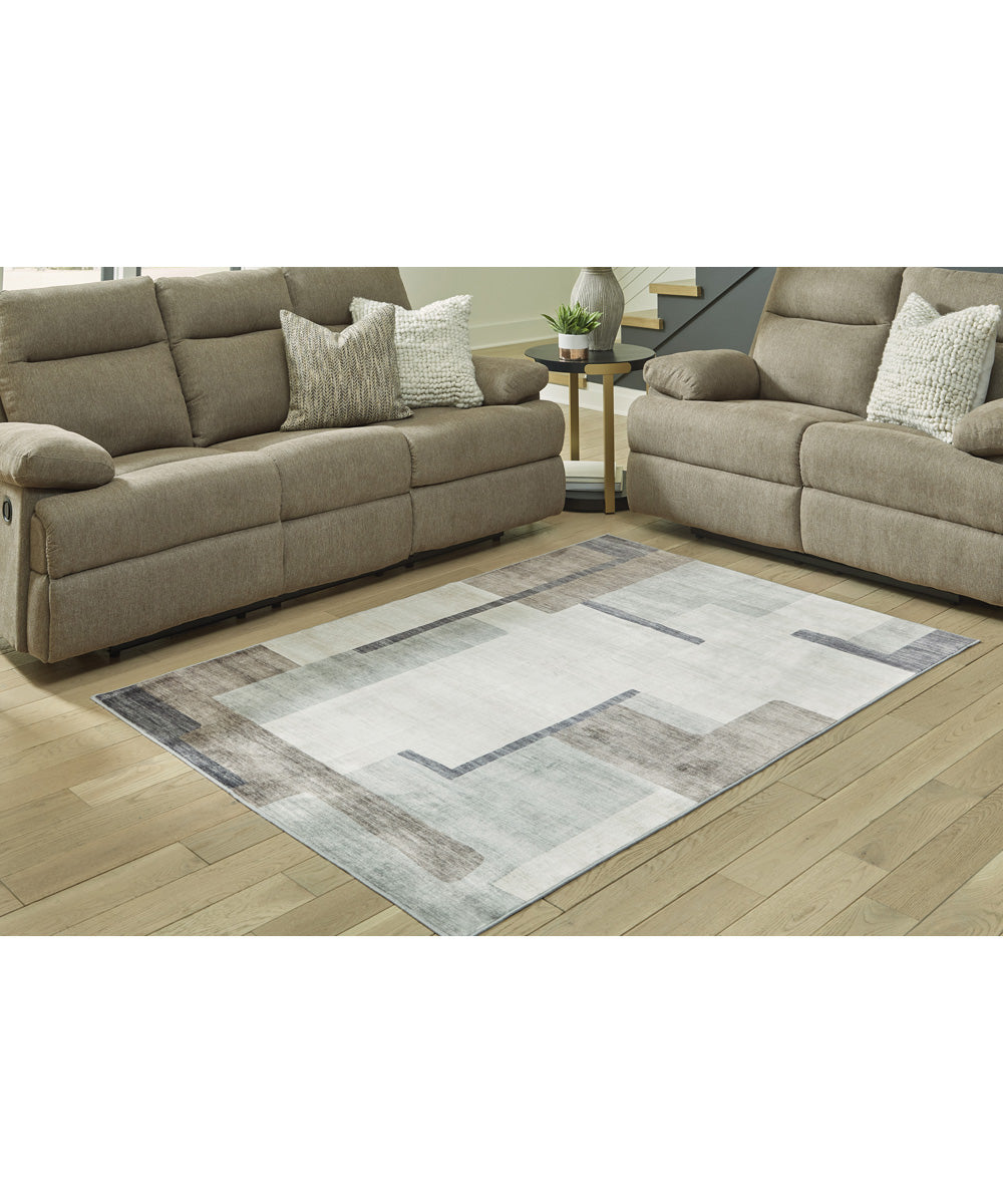 Larkport Washable Medium Rug Cream/Brown/Gray