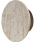 Discus 9 inch LED Outdoor Wall Sconce Travertine / Antique Bronze