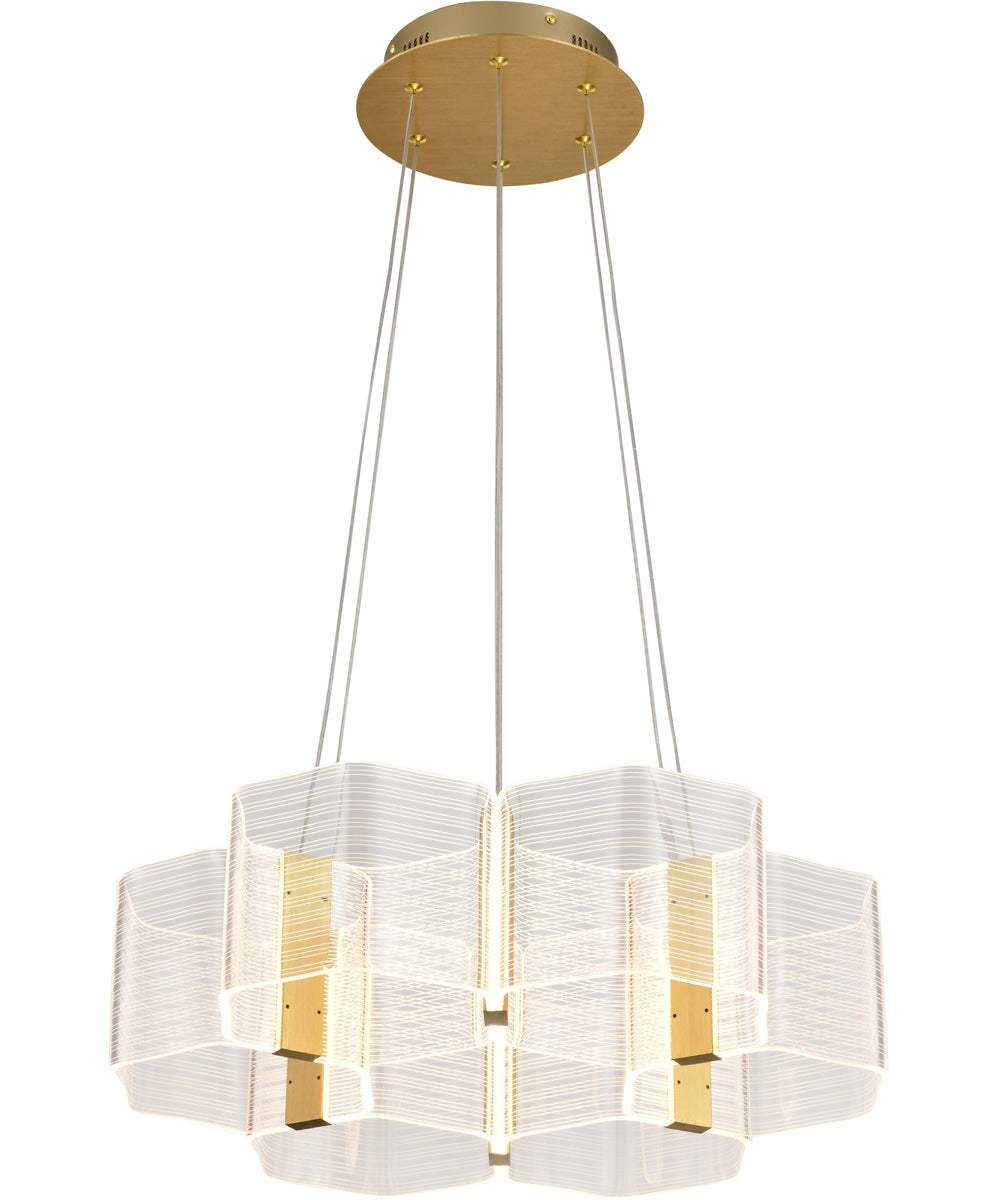 Kenzo  Chandelier Polished Anodized Bronze