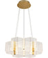 Kenzo  Chandelier Polished Anodized Bronze