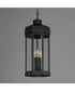 Wright 3-Light Outdoor Pendant Black Patina