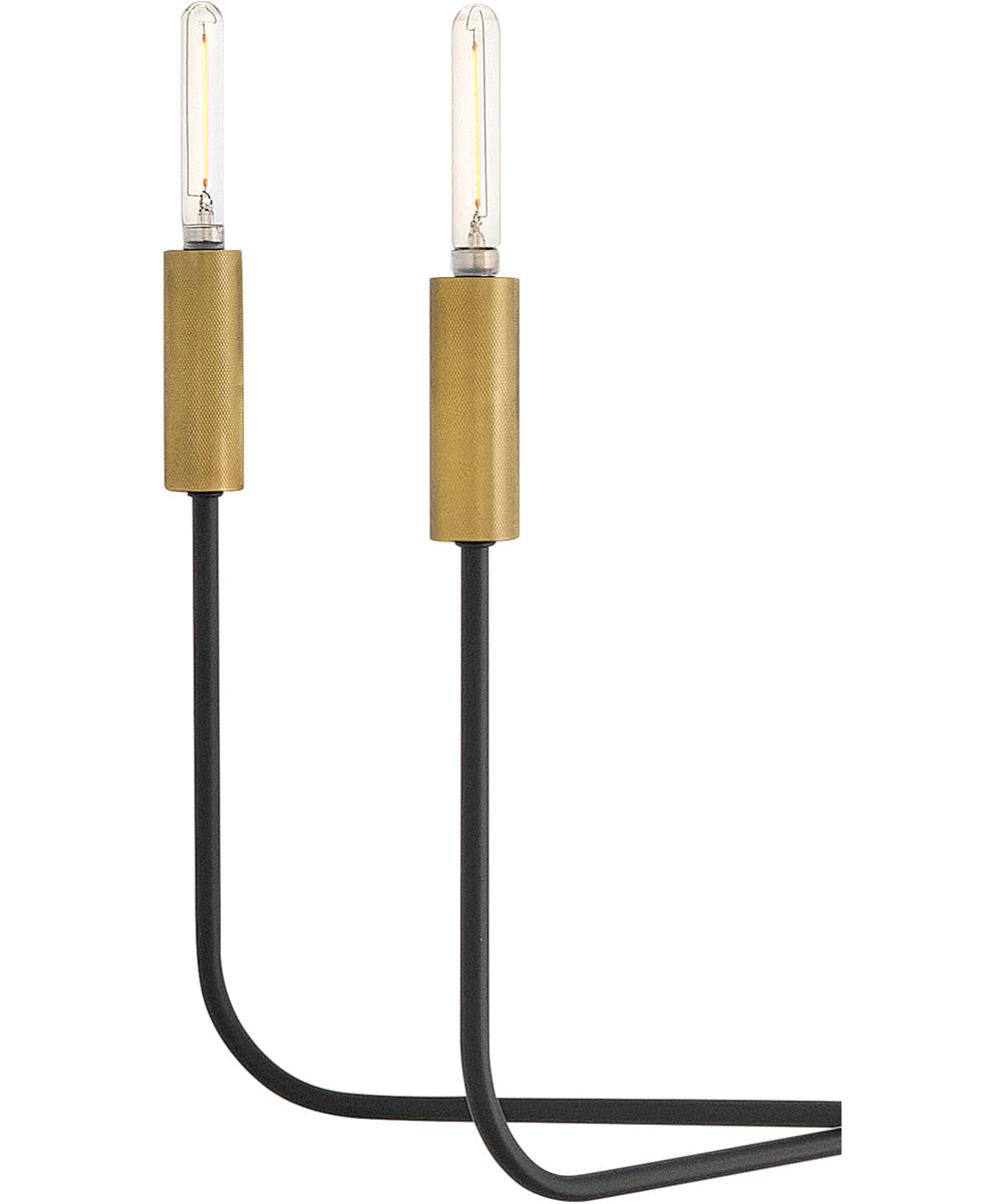 Austen 5-Light Medium Single Tier in Black