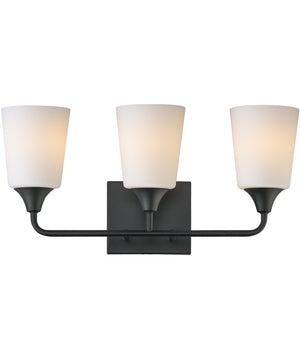 Hudson 3-Light Bath Vanity Black