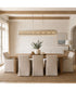 Seacliff 7 Light Linear Pendant Natural Aged Brass