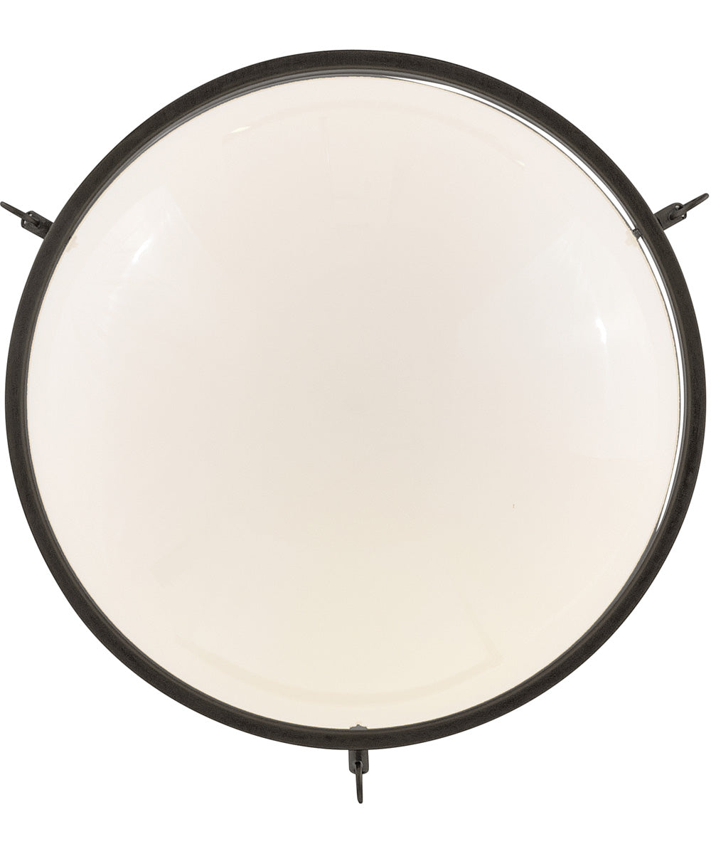 Collins 1-Light Medium Semi-Flush Mount in Black Oxide