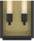 Twilight 2 Light Wall Lantern Black