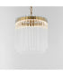 Jolie 11 inch LED Pendant Natural Aged Brass
