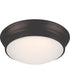 12"W Conrad 1-Light LED Close-to-Ceiling Mahogany Bronze