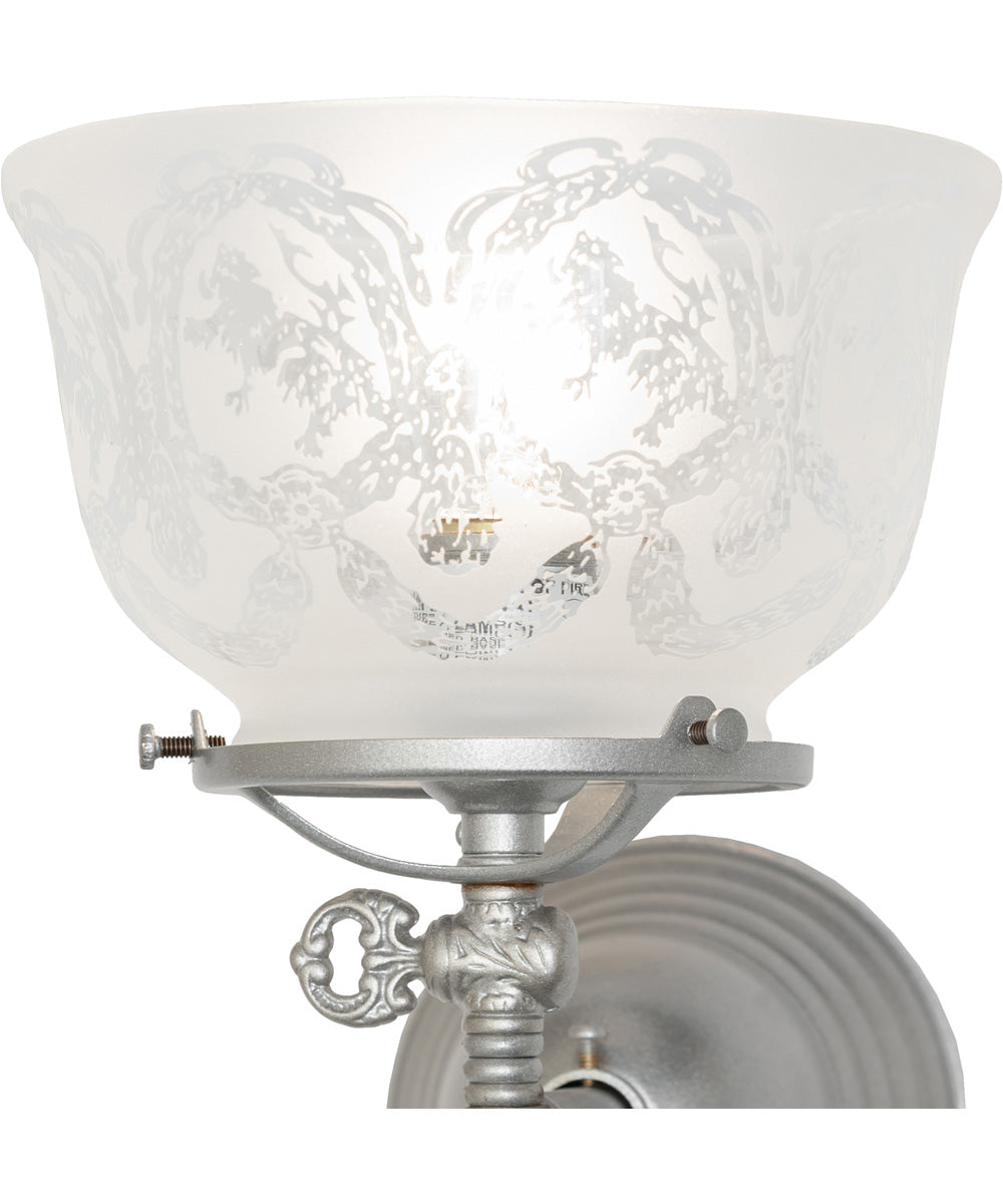 7" Wide Gas & Electric Wreath & Garland Wall Sconce