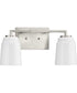 Spenser 2-Light Industrial Vanity Light Brushed Nickel
