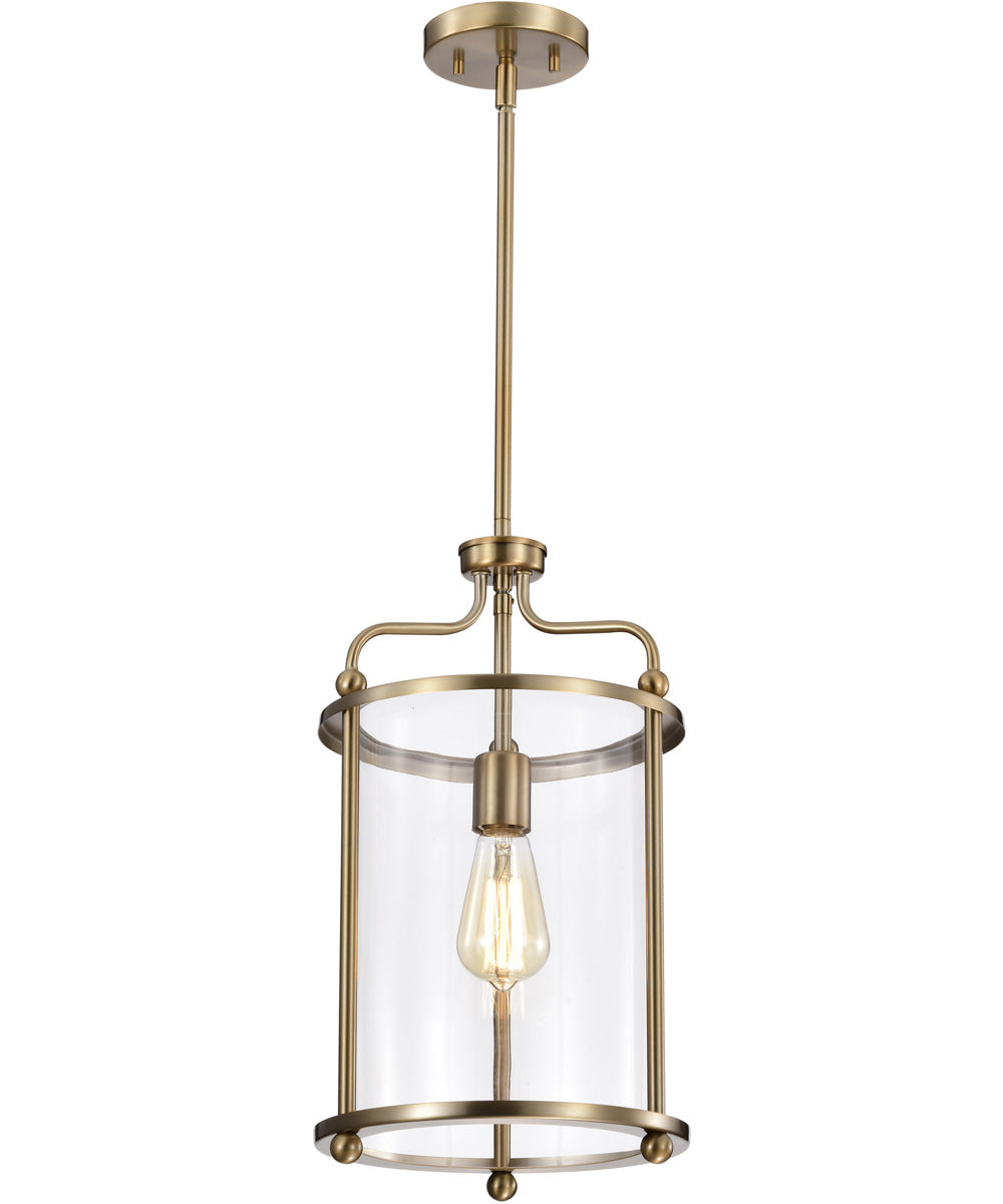 Yorktown 1-Light Pendant Burnished Brass