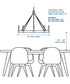 Pivot LED 6-Light Chandelier with Downlight Burnished Nickel